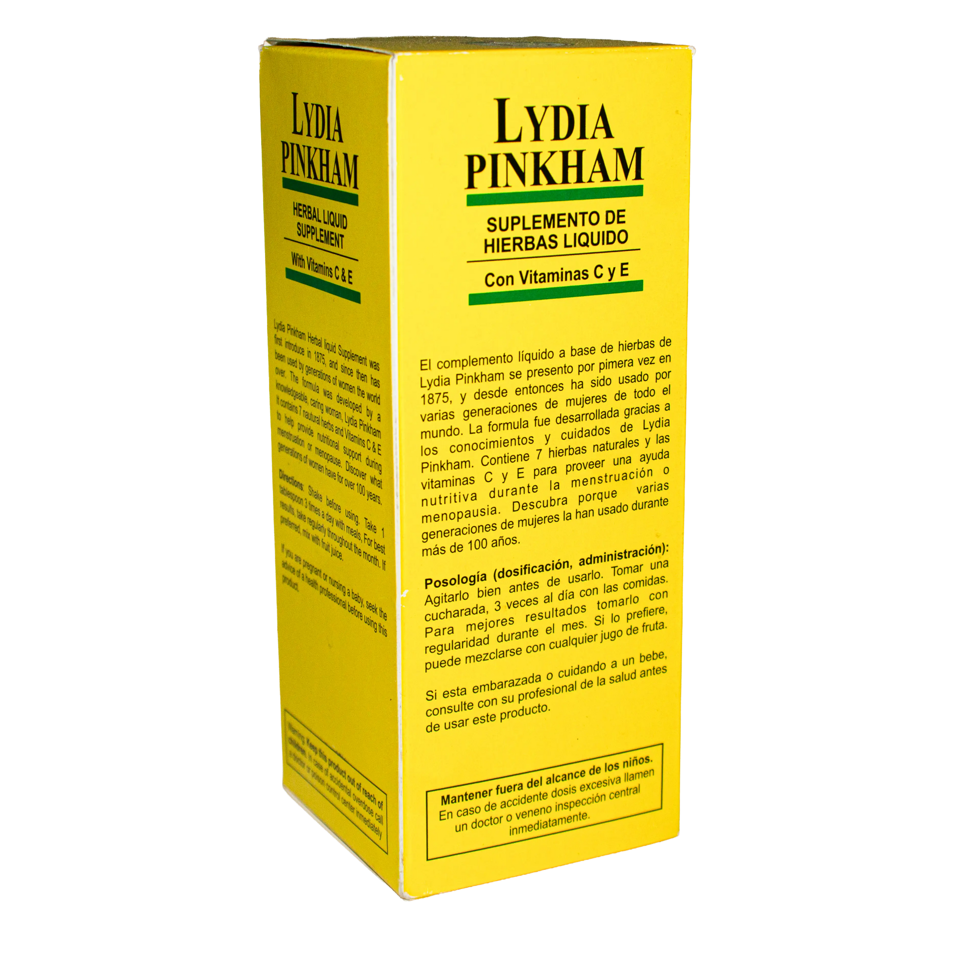 Sup. Herbal Liquido Lydia Pinkham; 8oz