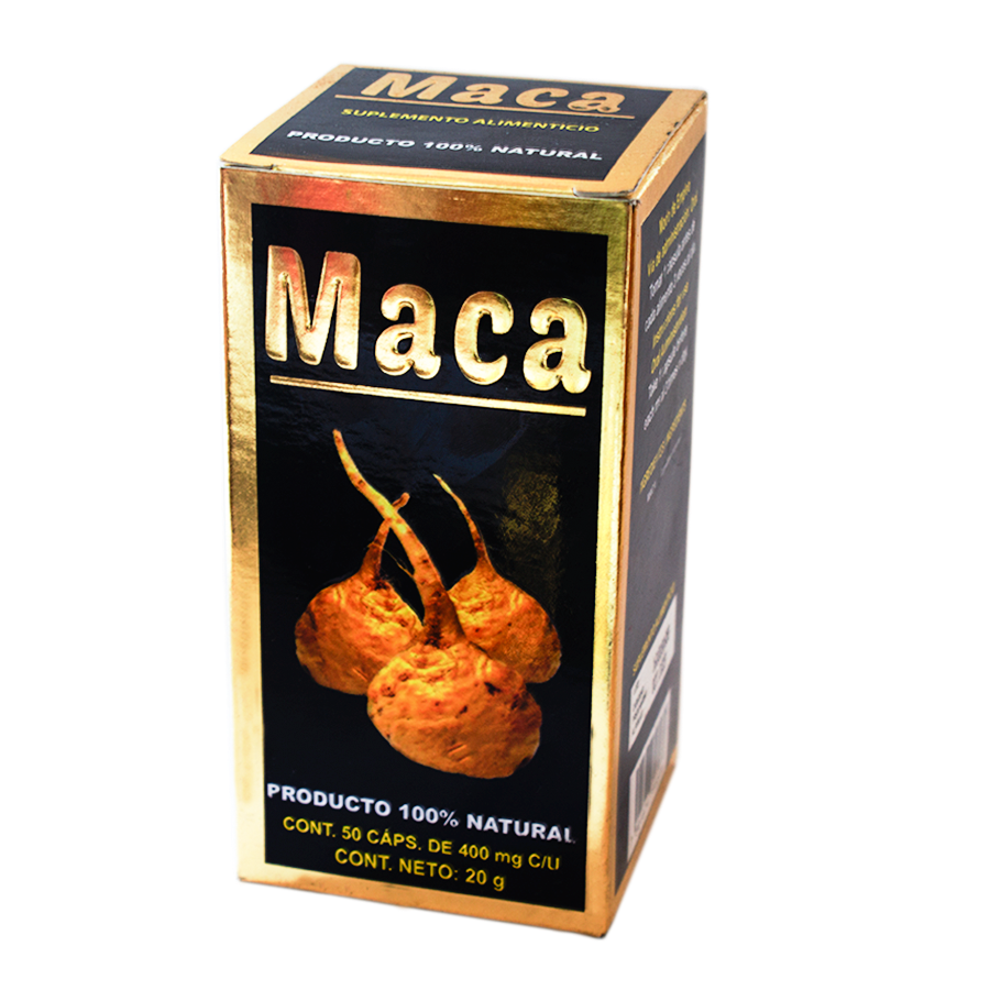Maca; 50 Cápsulas de 400 mg, Azteca.