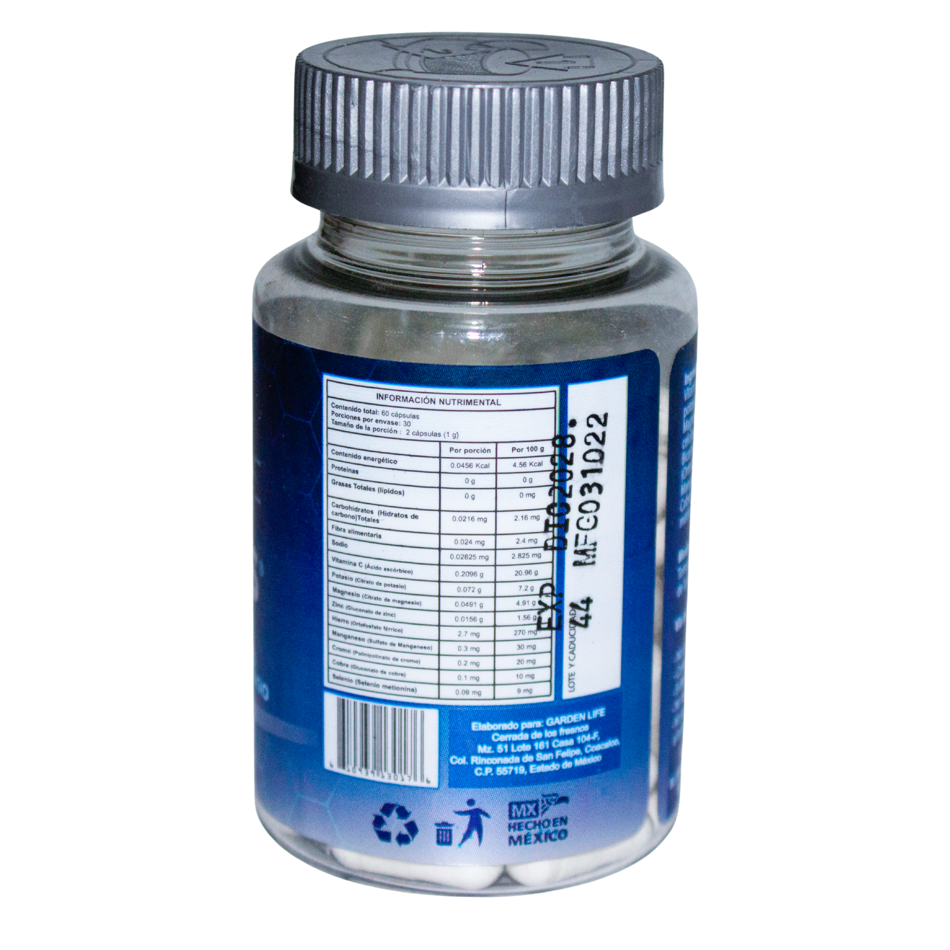 Majik Minerals Advance; 60 Cápsulas de 500mg, Garden life.