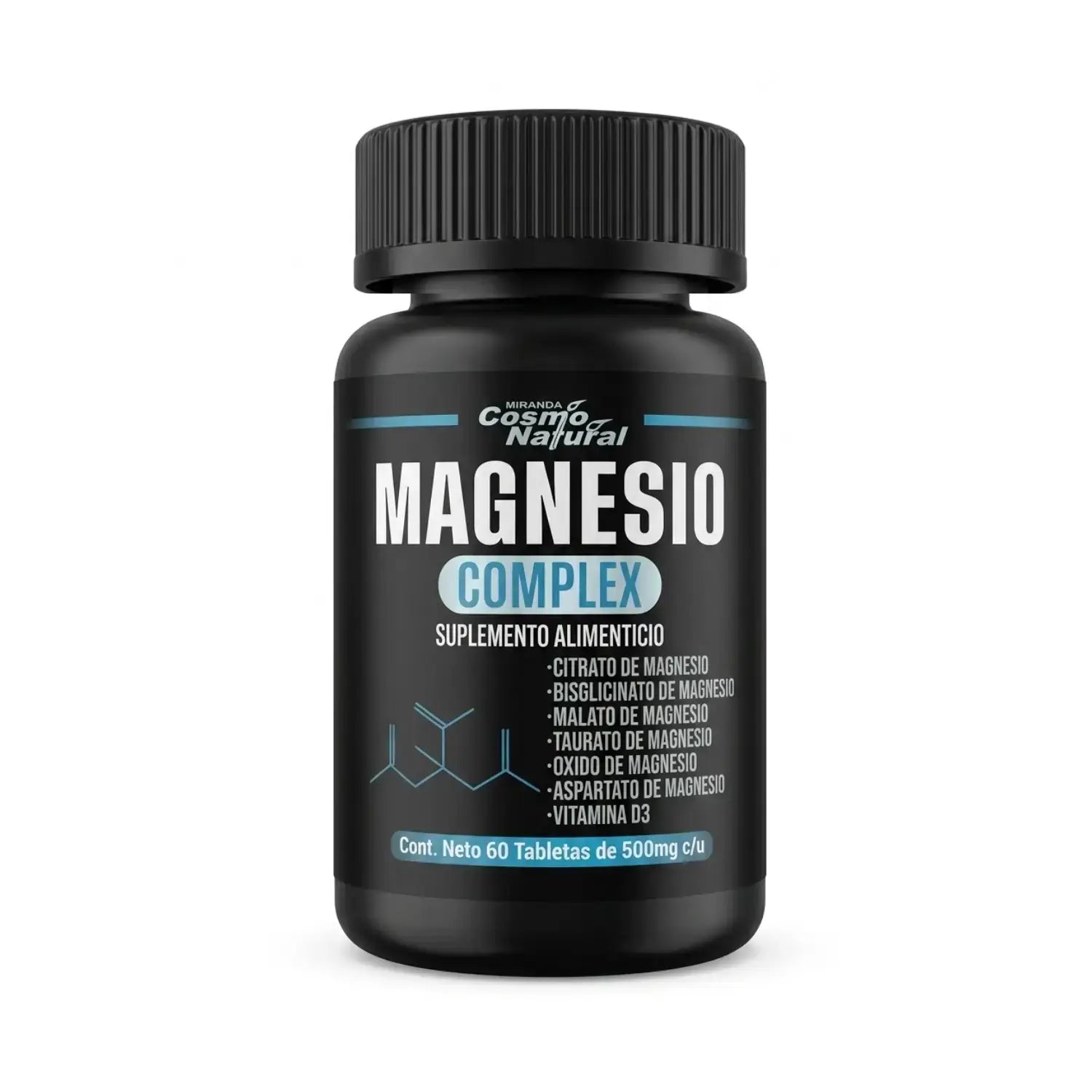 Magnesio Complex; 60 Tabletas; Cosmo Natural