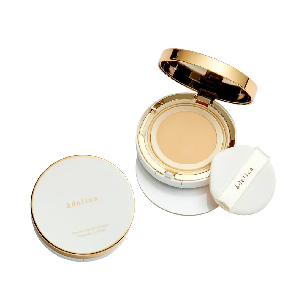 MAQUILLAJE CON COLAGENO Y FPS40; ADELICA