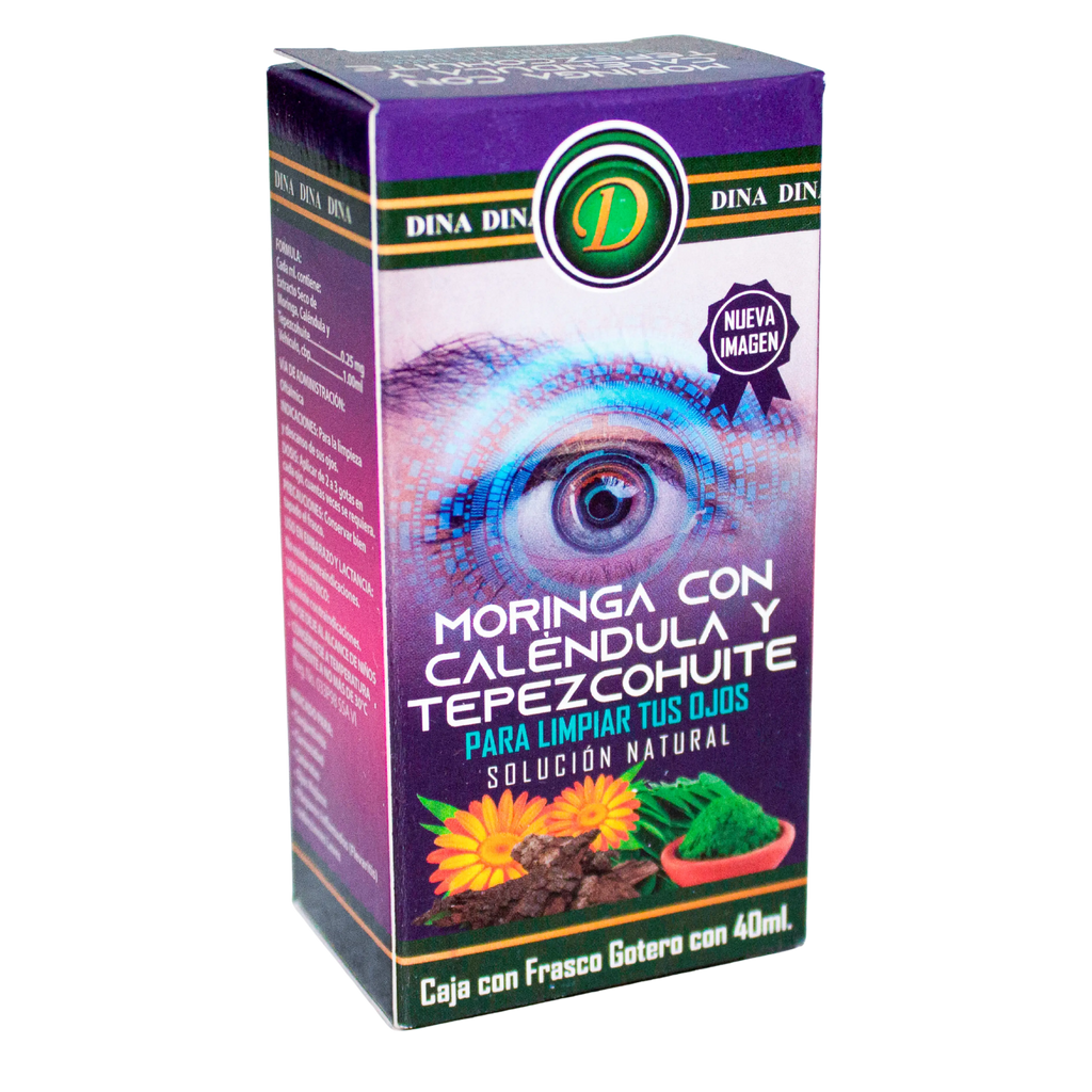 Extracto Moringa Caléndula y Tepezcohuite; 40ml, Dina.