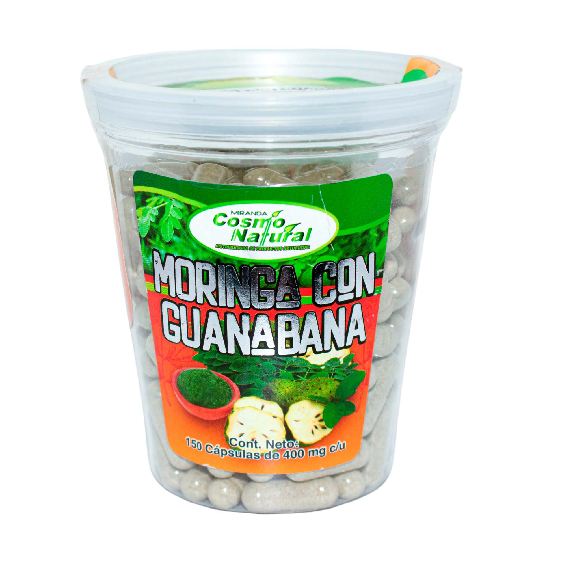 Guanabana;150 Capsulas de 400mg, Cosmo Natural.