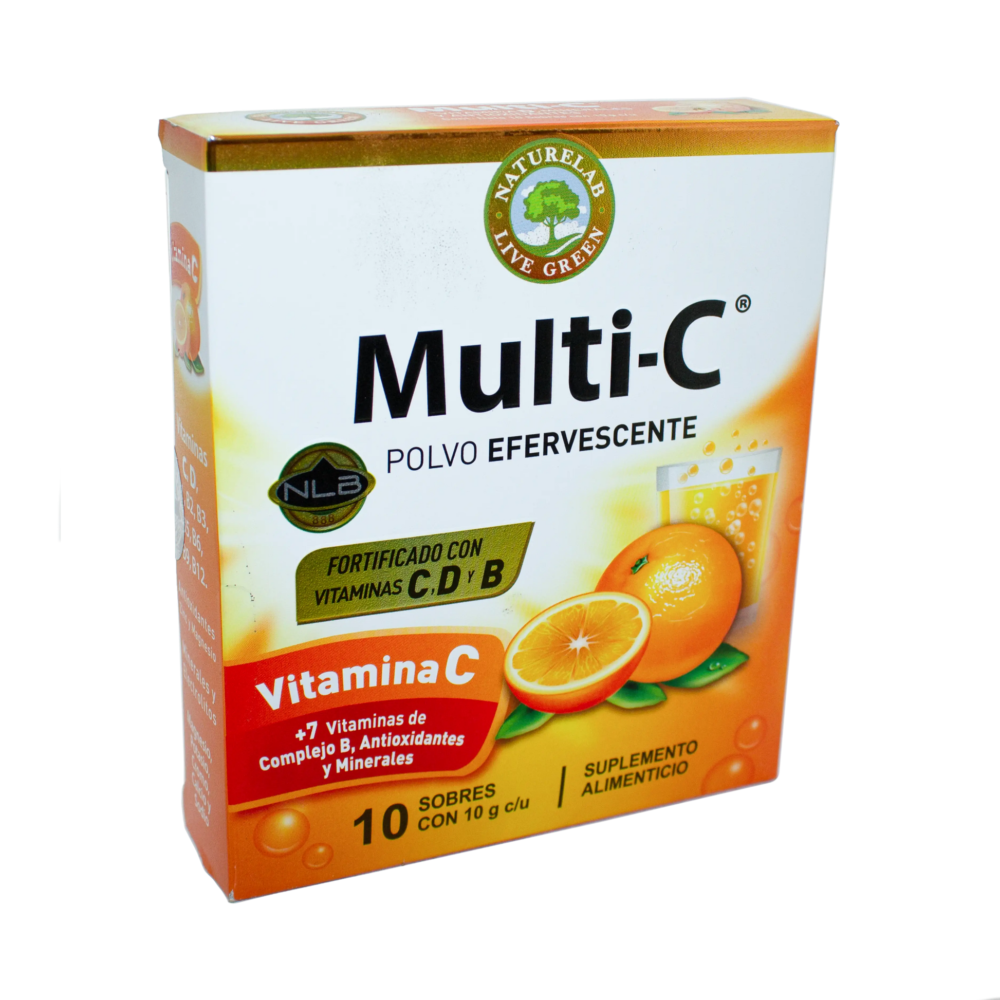 Multi C Efervecente;10 Sobres c/ 10gr, Naturelab.