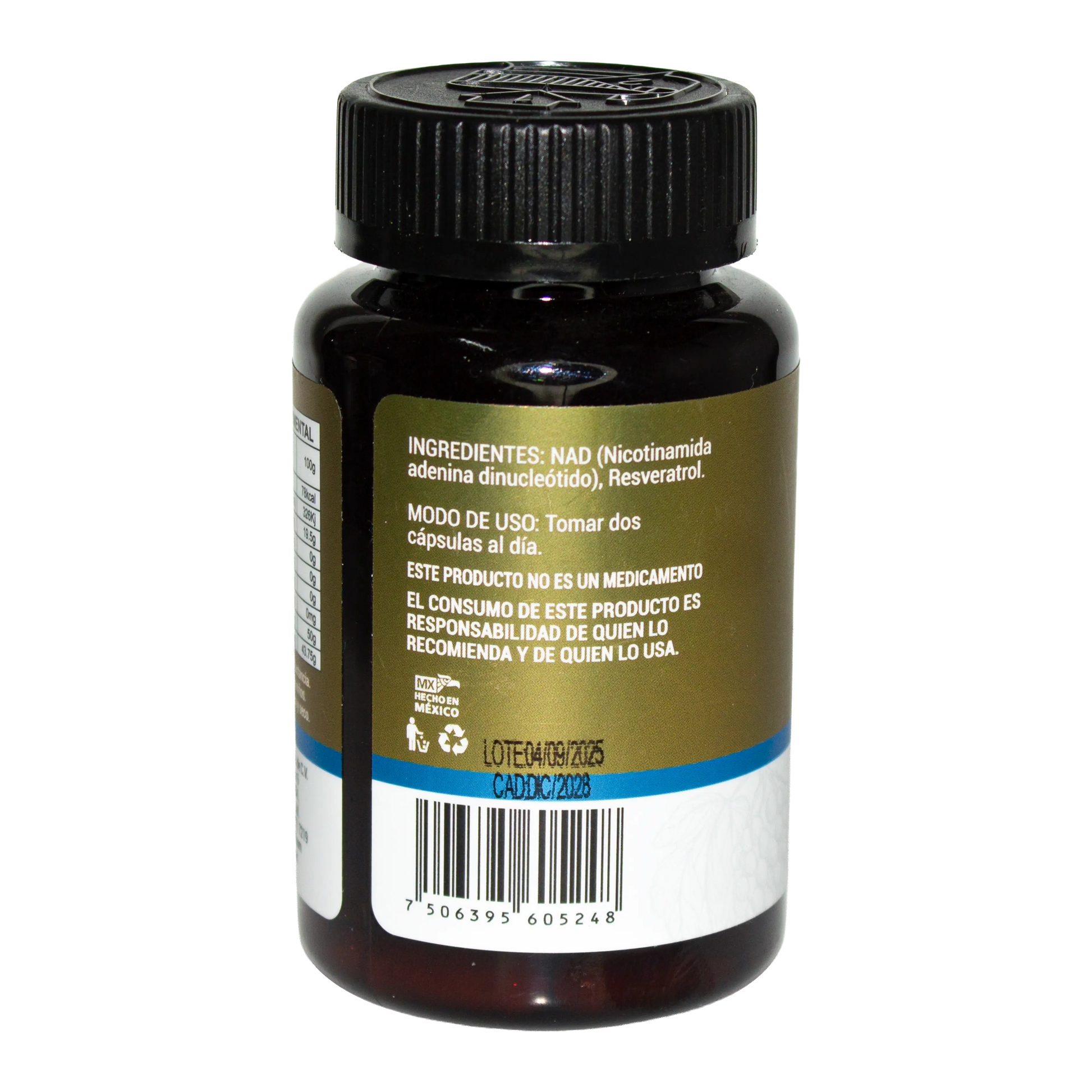 Nad + Resveratrol; 60 Cápsulas, Csomo Natura.