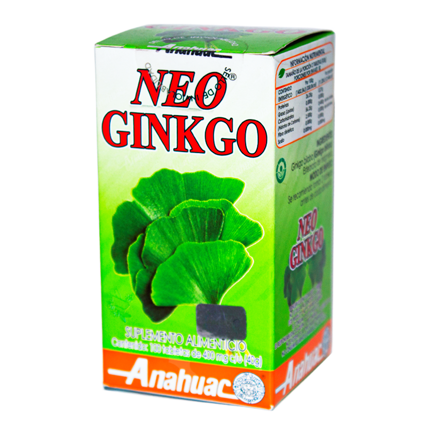 Neo Ginkgo; 100 tabs 400mg; Anahuac