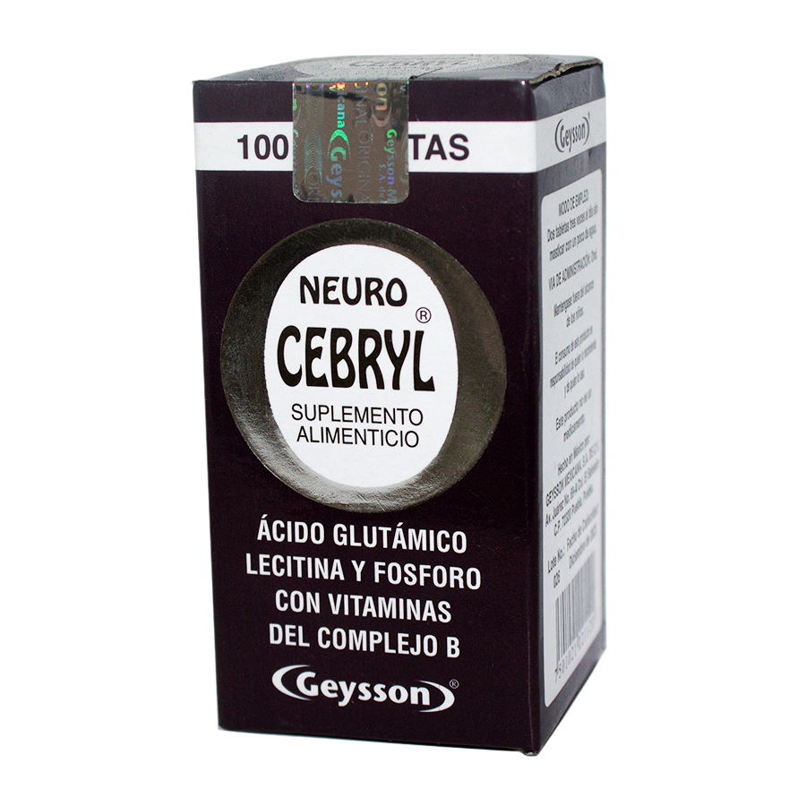 Neuro Cebryl ;100 Tabletas, Geysson.