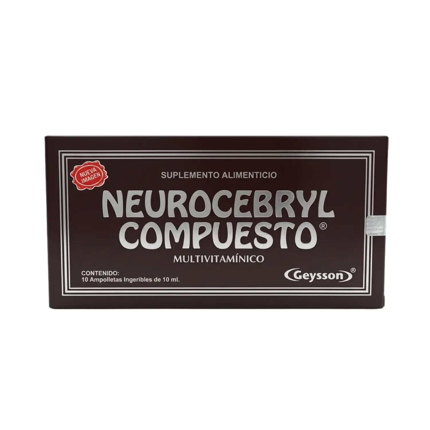 Neurocebryl compuesto; 10 ampolletas de 10mL; Geysson