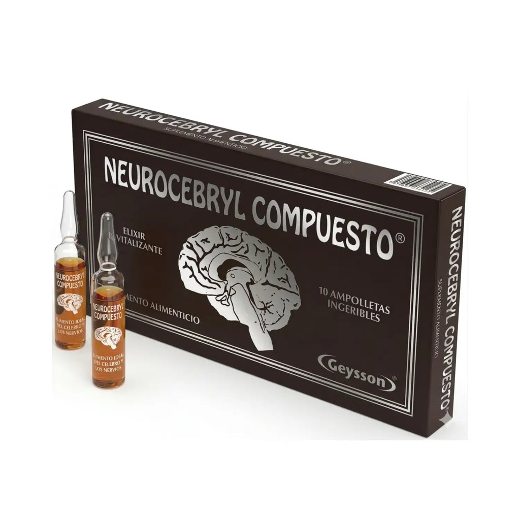 Neurocebryl compuesto; 10 ampolletas de 10mL; Geysson