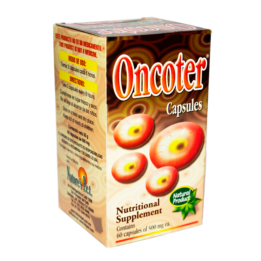 Oncoter; 60 Capsulas de 500mg, Natures Pet.