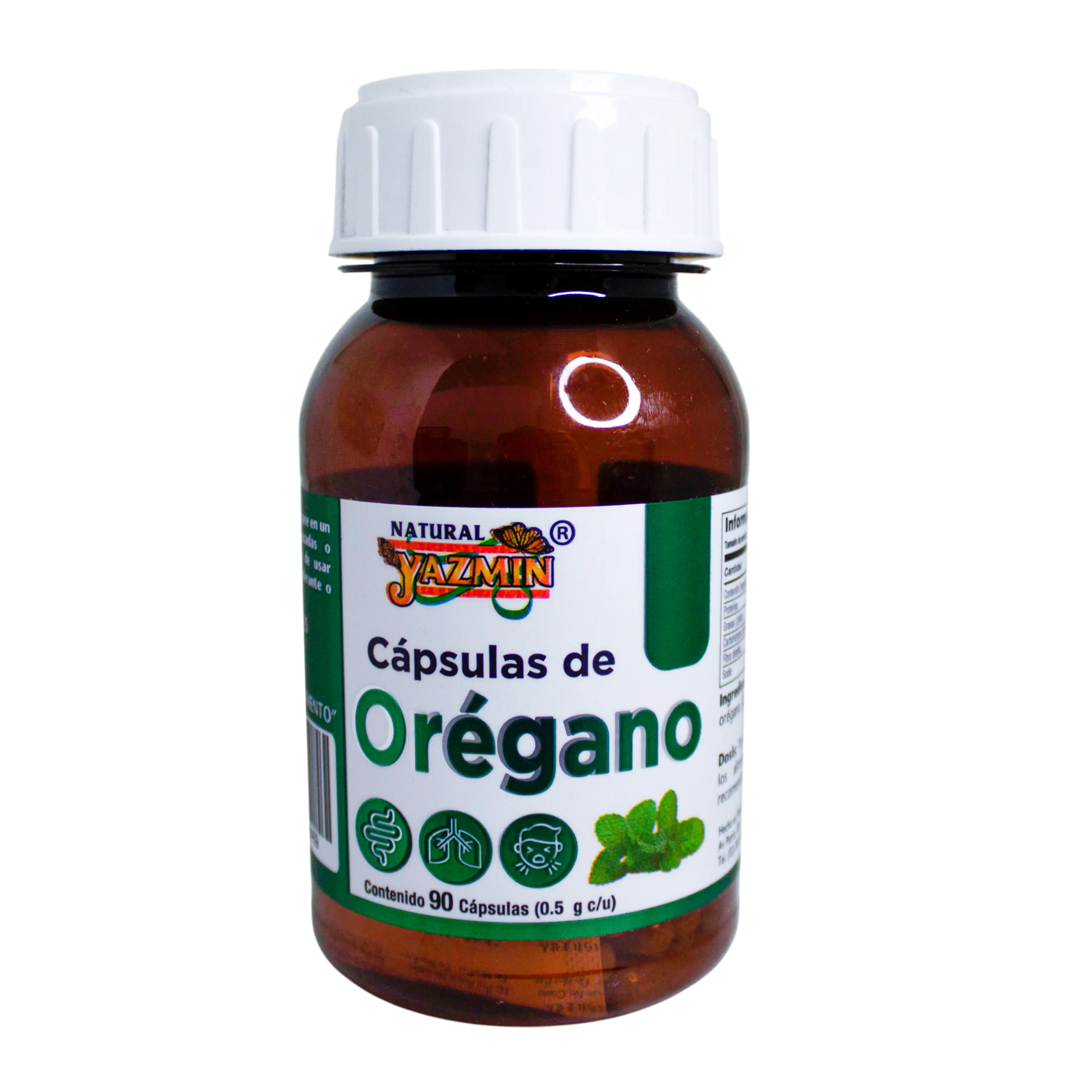Capsulas de Orégano; 90 Capsulas, Yaz.