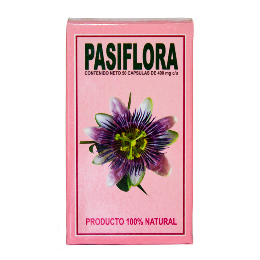 Pasiflora; 50 Cápsulas de 400mg; Azteca.