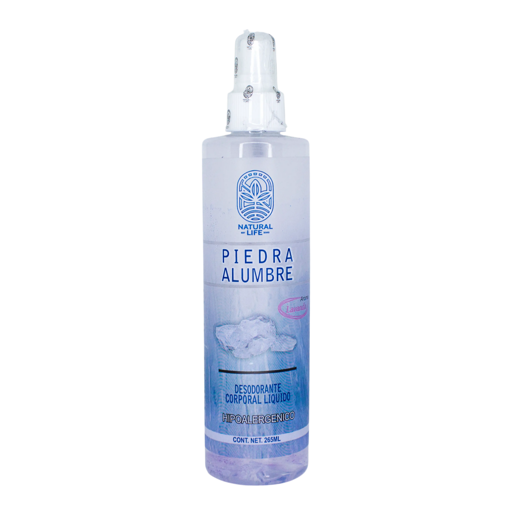 Desodorante Piedra Alumbre; 265ml. Natural Life.