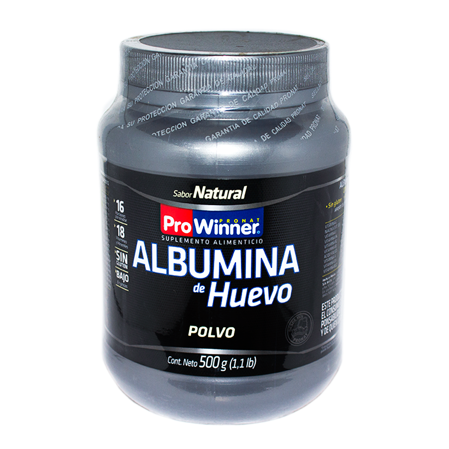Albumina de Huevo; Chocolate 500g, Pro Winner.