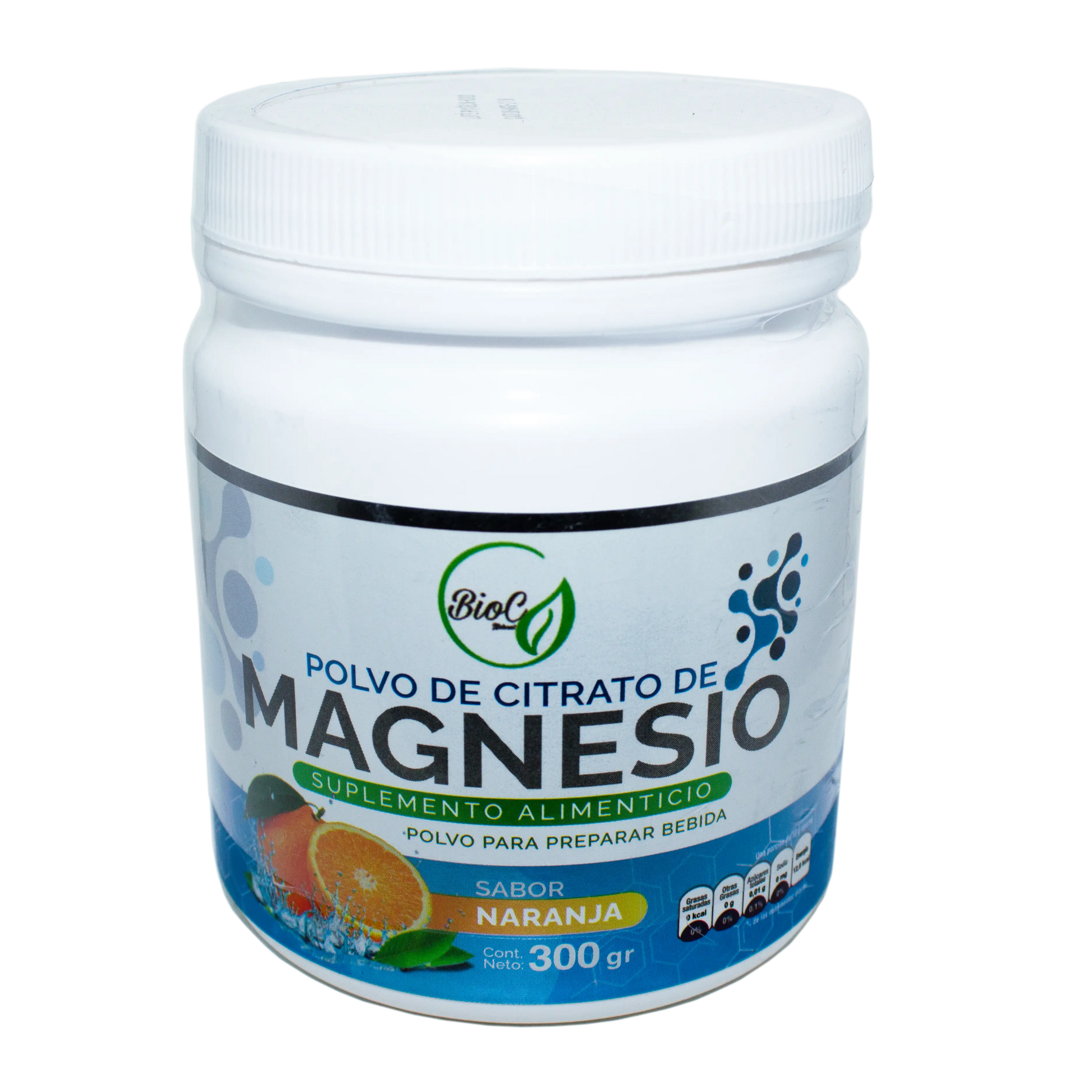 Polvo de Citrato de Magnesio Naranja; 300gr, BioC.