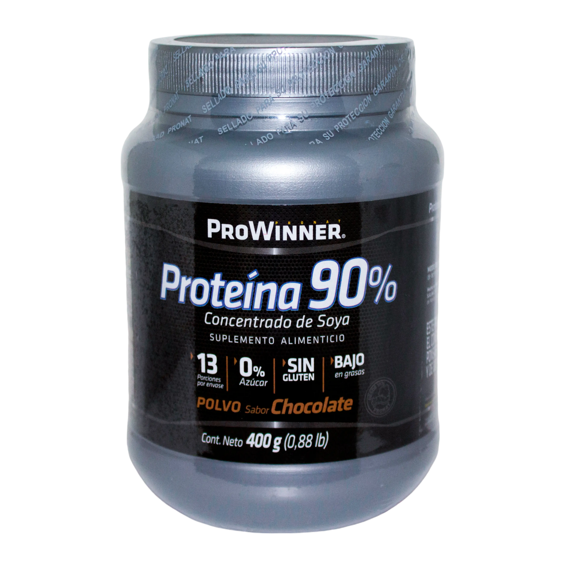 Proteina 90% ; Sabor Chocolate; 400gr, Pro Winner.