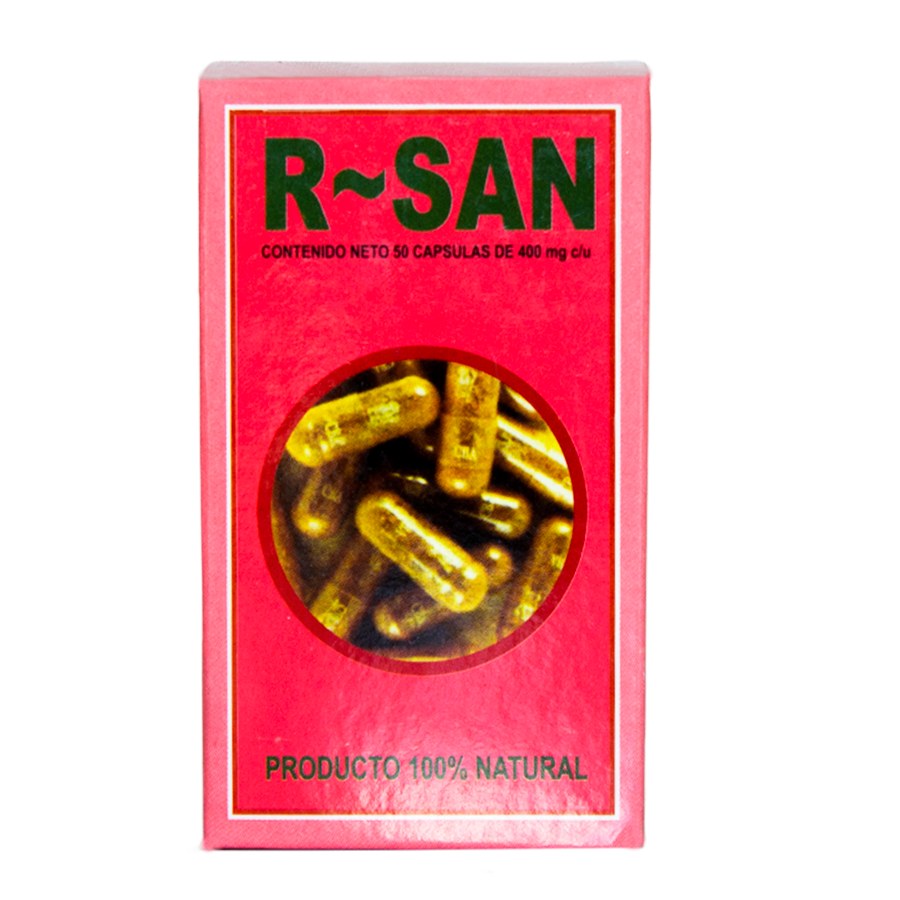 R-San; 50 Capsulas 400mg, Azteca.