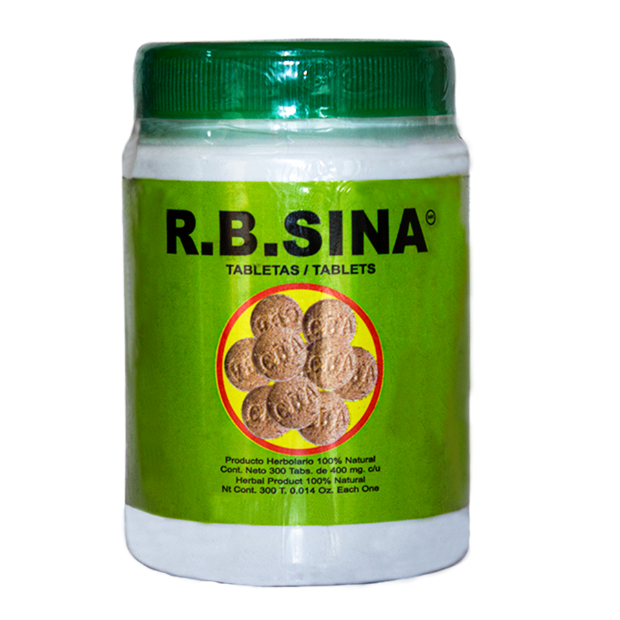 R.B.Sina; 300 Tabletas de 400mg, Azteca.