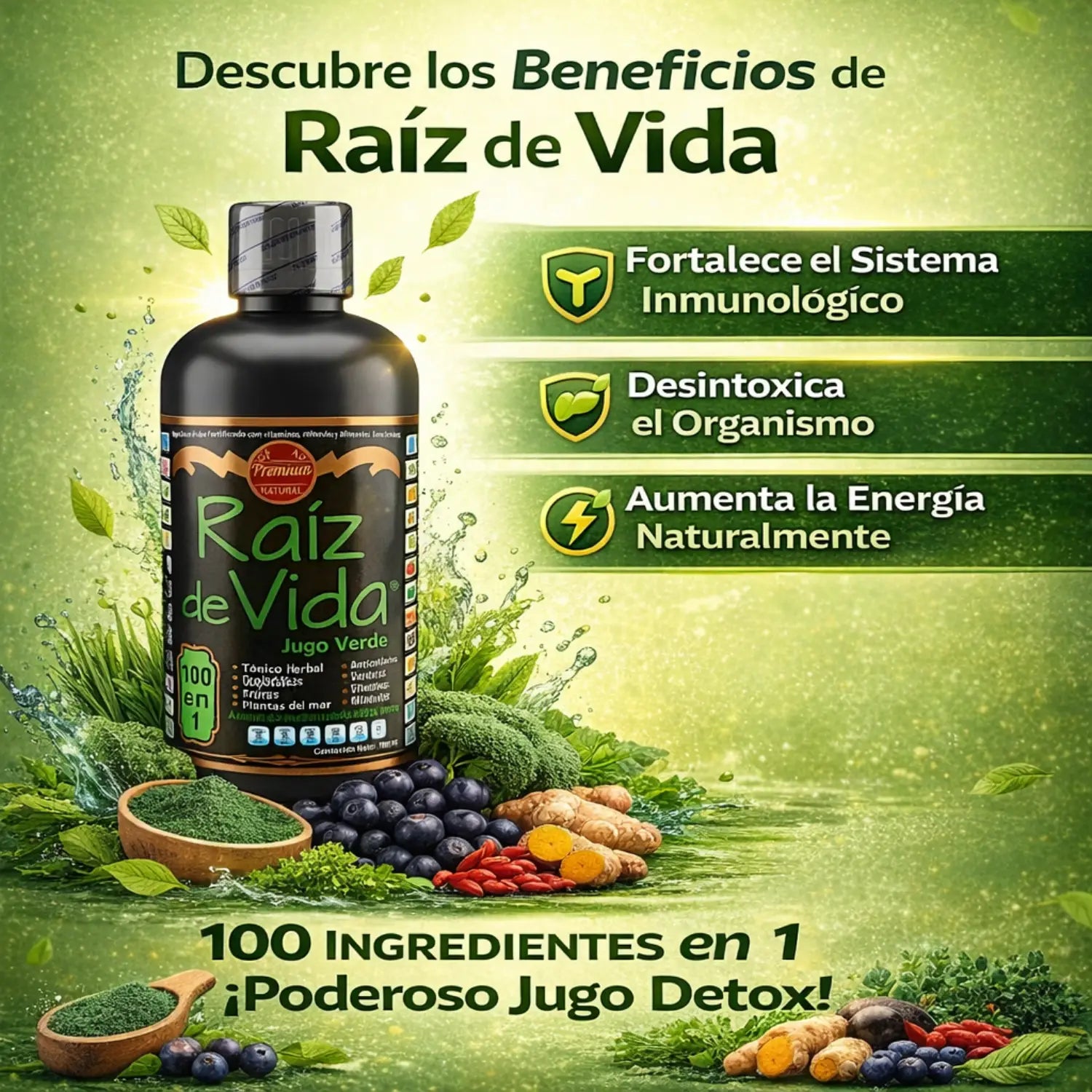 Tónicos  Raiz de Vida; 1Lt.