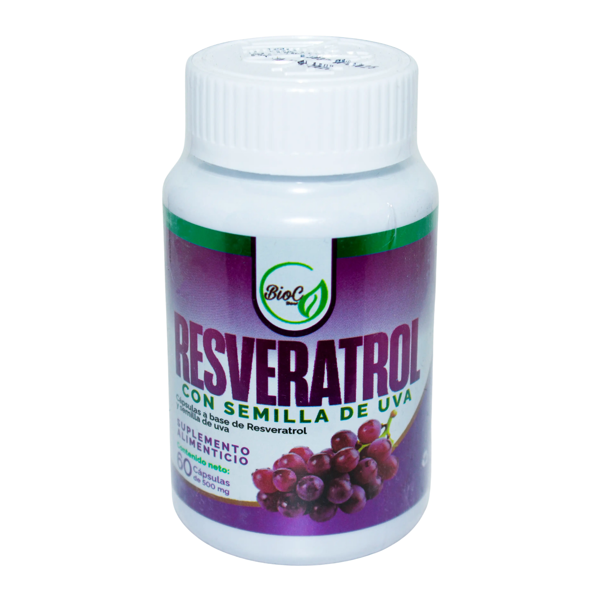 Resveratrol C/ Semilla de Uva; 60 Capsulas, Bio C.