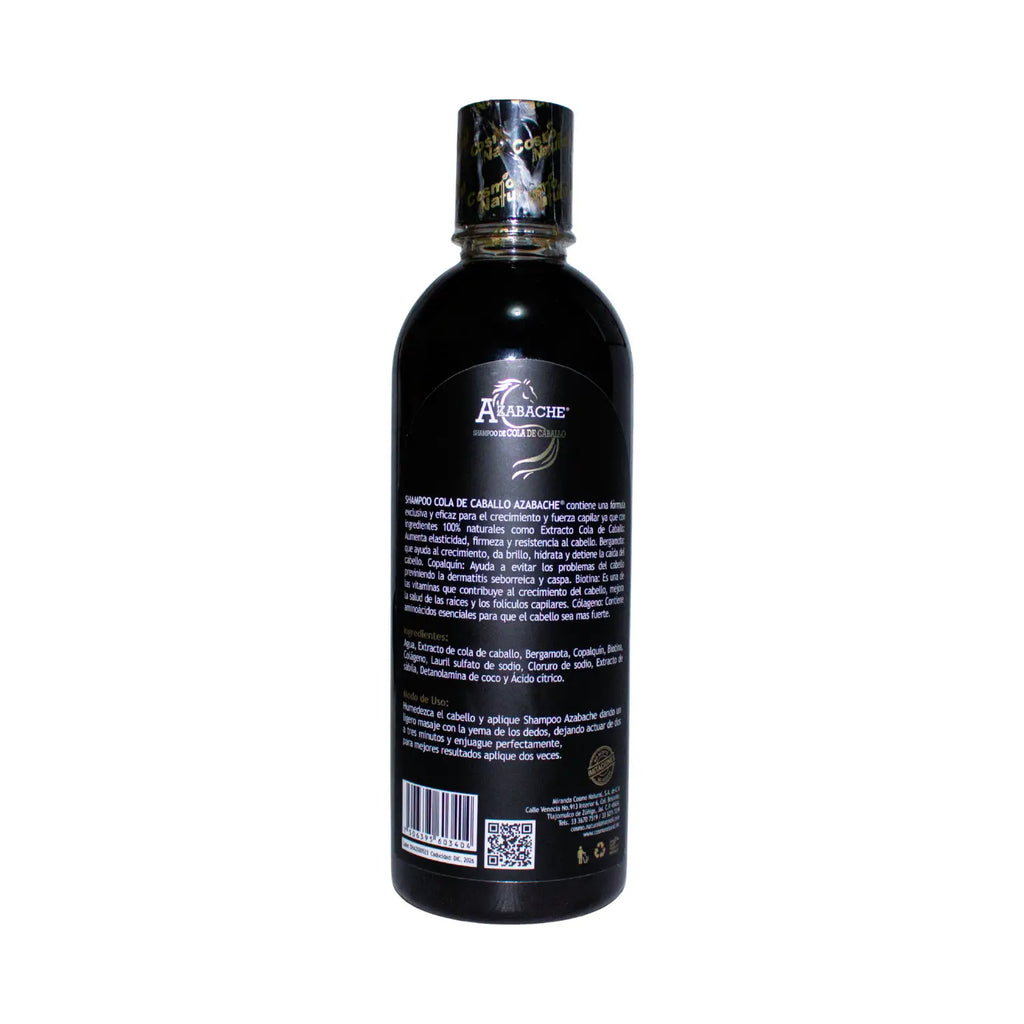 Shampoo Azabache; Cosmo Natural.