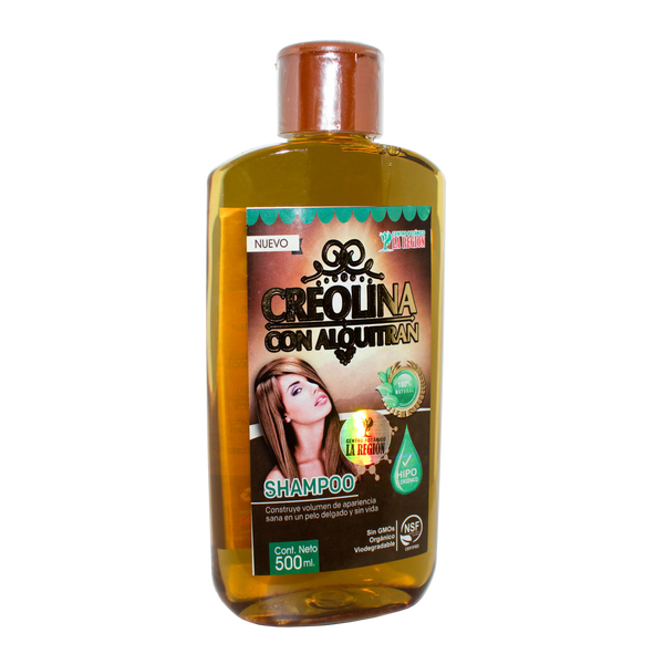 Shampoo Creolina con  Alquitran; 500ml, LA REGION.