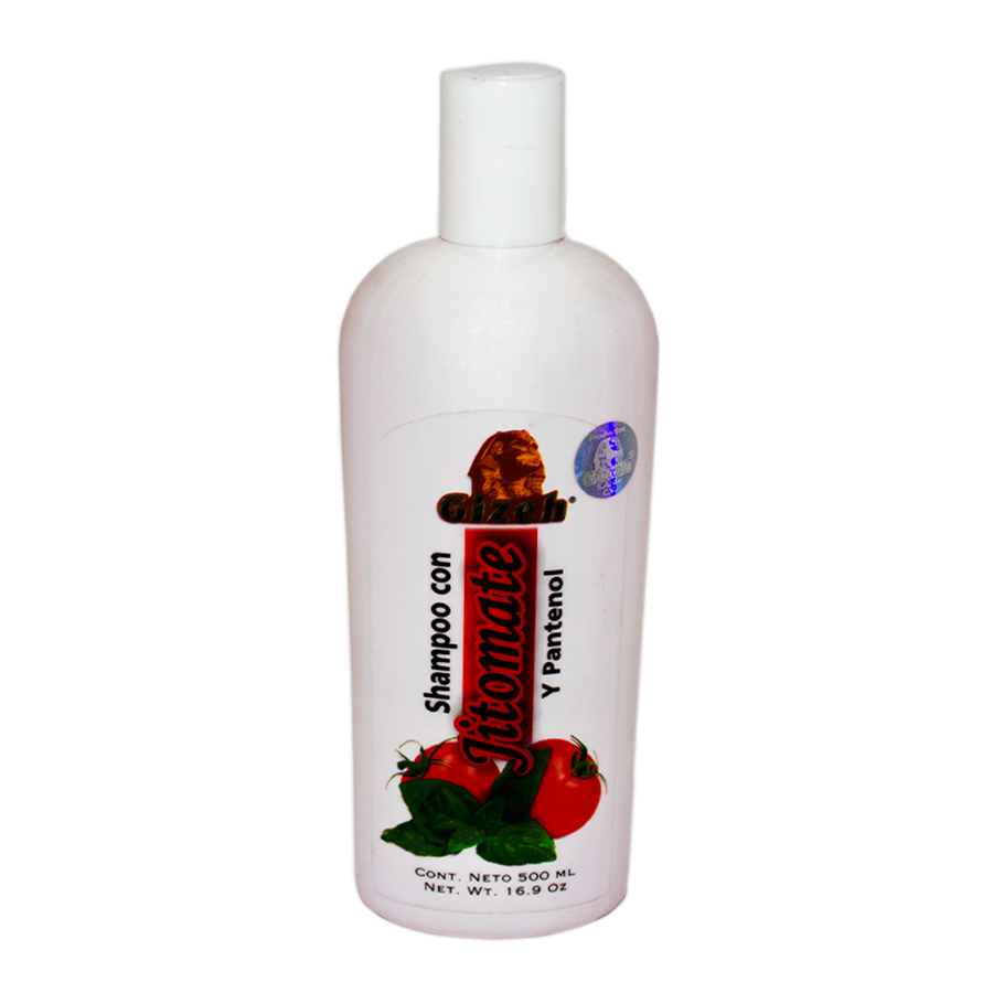 Shampoo Jitomate; 500ml, Gizeh.