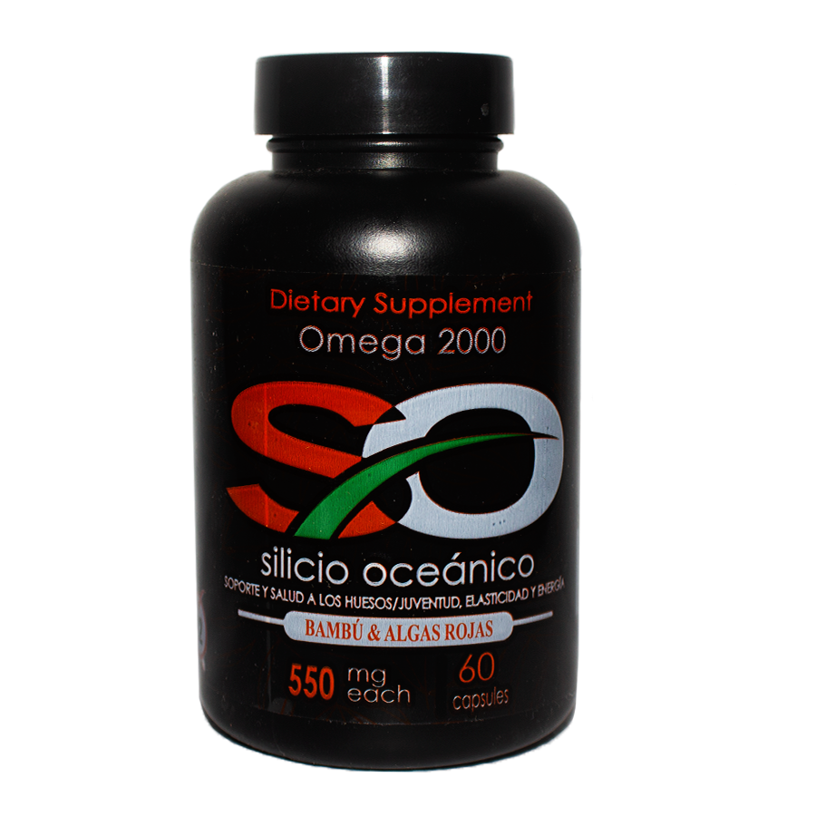 Silicio Oceanico; 60 Capsulas, Omega 2000.