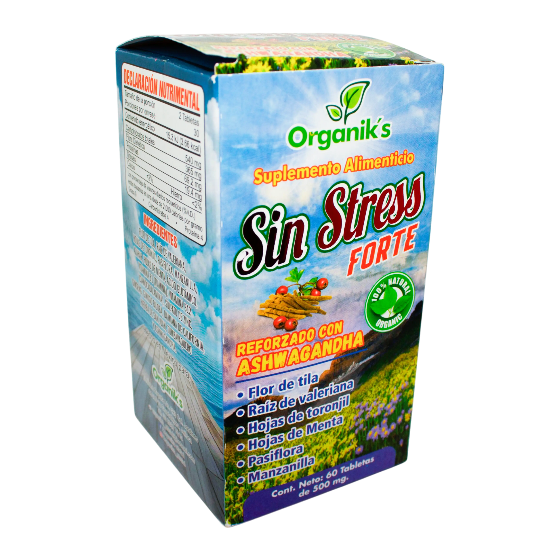 Sin Stress Forte; 60 Tabs, Organik´s