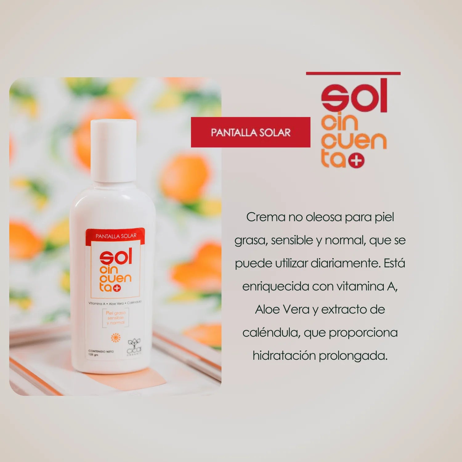 Sol Cincuenta + FPS 50; 125 g; CICAL