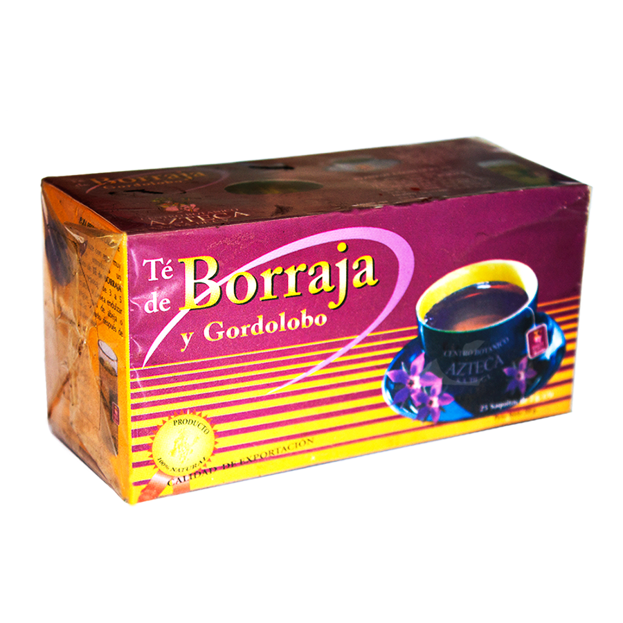 Té de Borraja y gordolobo; 25 sobres de 1.5g; Azteca