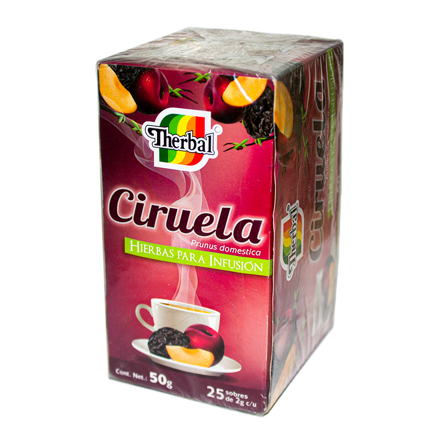 Té Ciruela; 25 sobres de 2g; Therbal