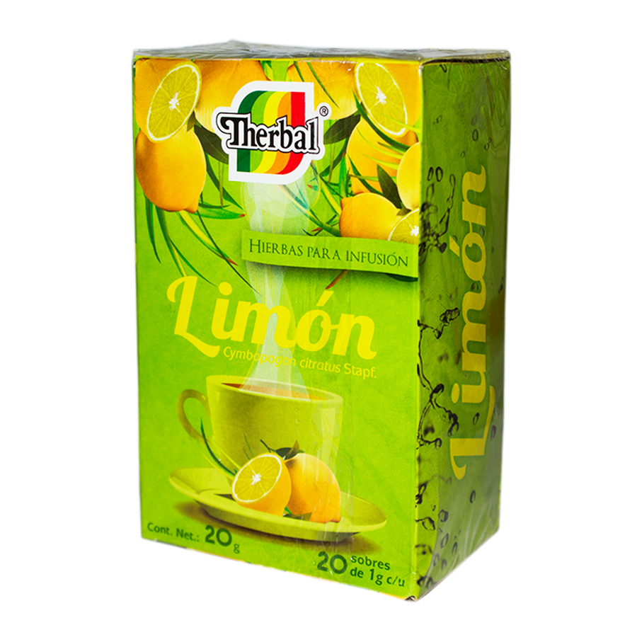 Té de Limón; 25 sobres de 1g; Therbal