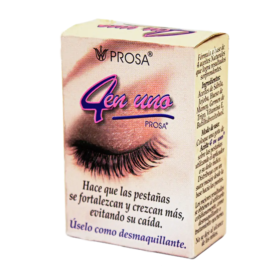 Aceite para crecer y alargar sus pestañas; prosa