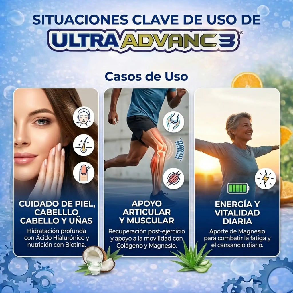 Ultra Advance Colageno; 440g, Naturistas Unión.