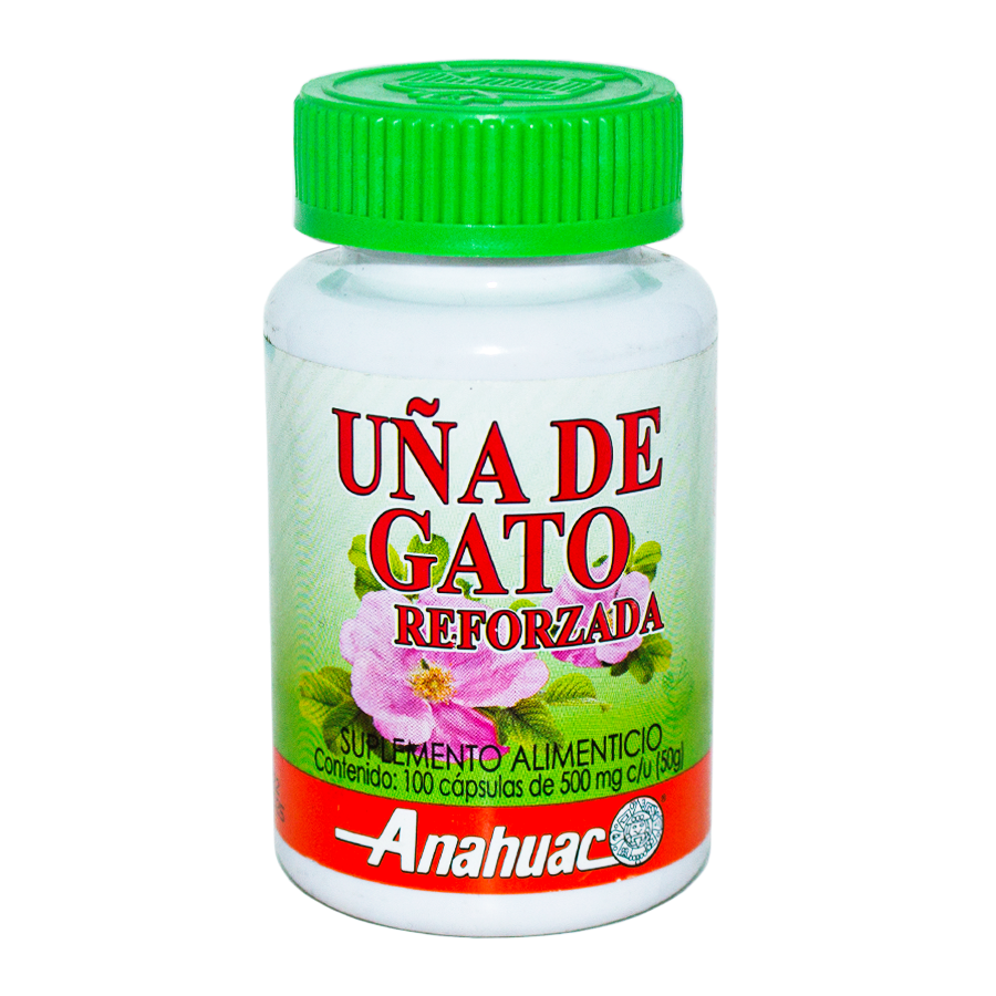 Uña de Gato Reforzada; 100 Capsulas, Anahuac.