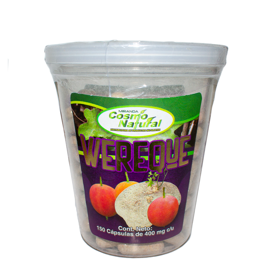 Wereque; 150 Capsulas de 400mg, Cosmo Natural.