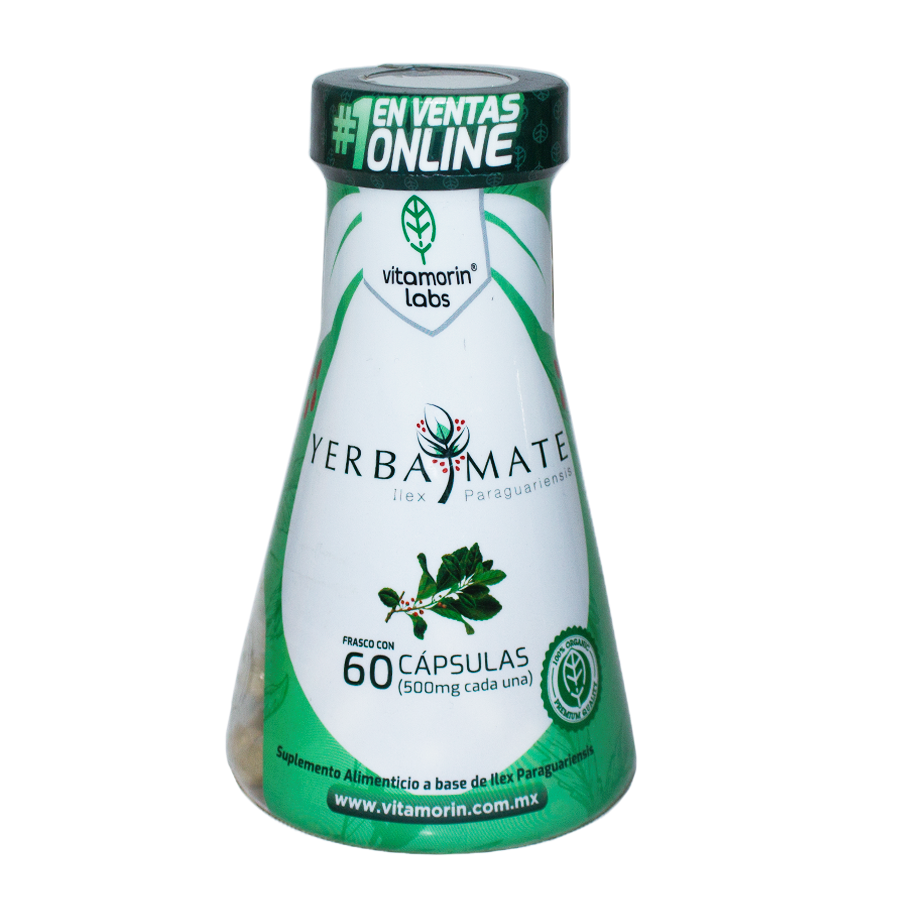 Yerba Mate; 60 Capsulas de 500mg, Vitamorin Laboratorios.