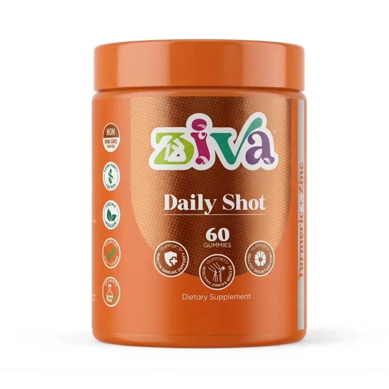 Ziva daily shot ; 60 gomitas.