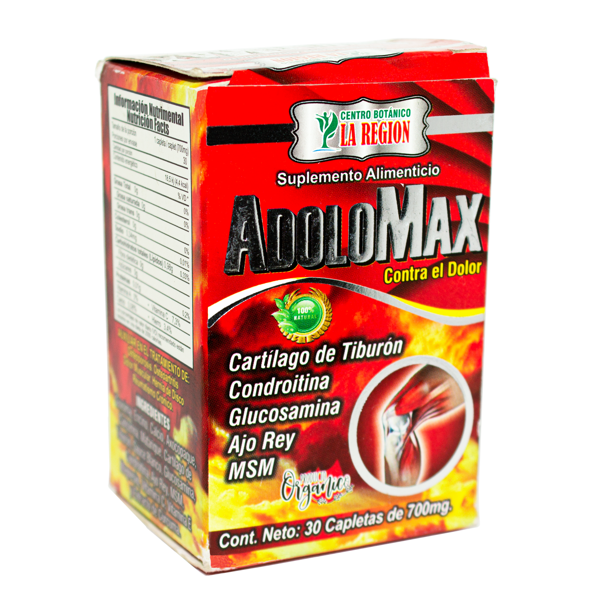 Adolomax; 30 capletas, LA REGION.