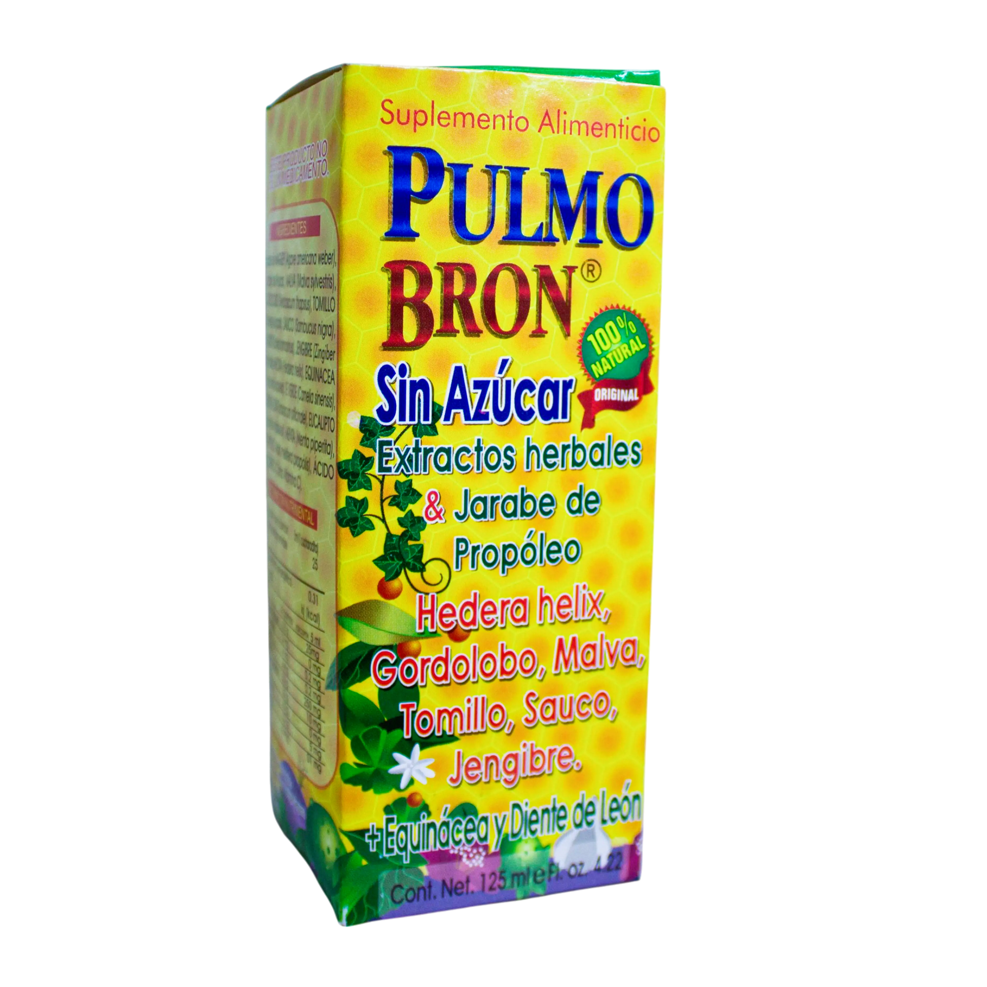 Pulmo Bron sin Azúcar; 125ml, Omega 200.