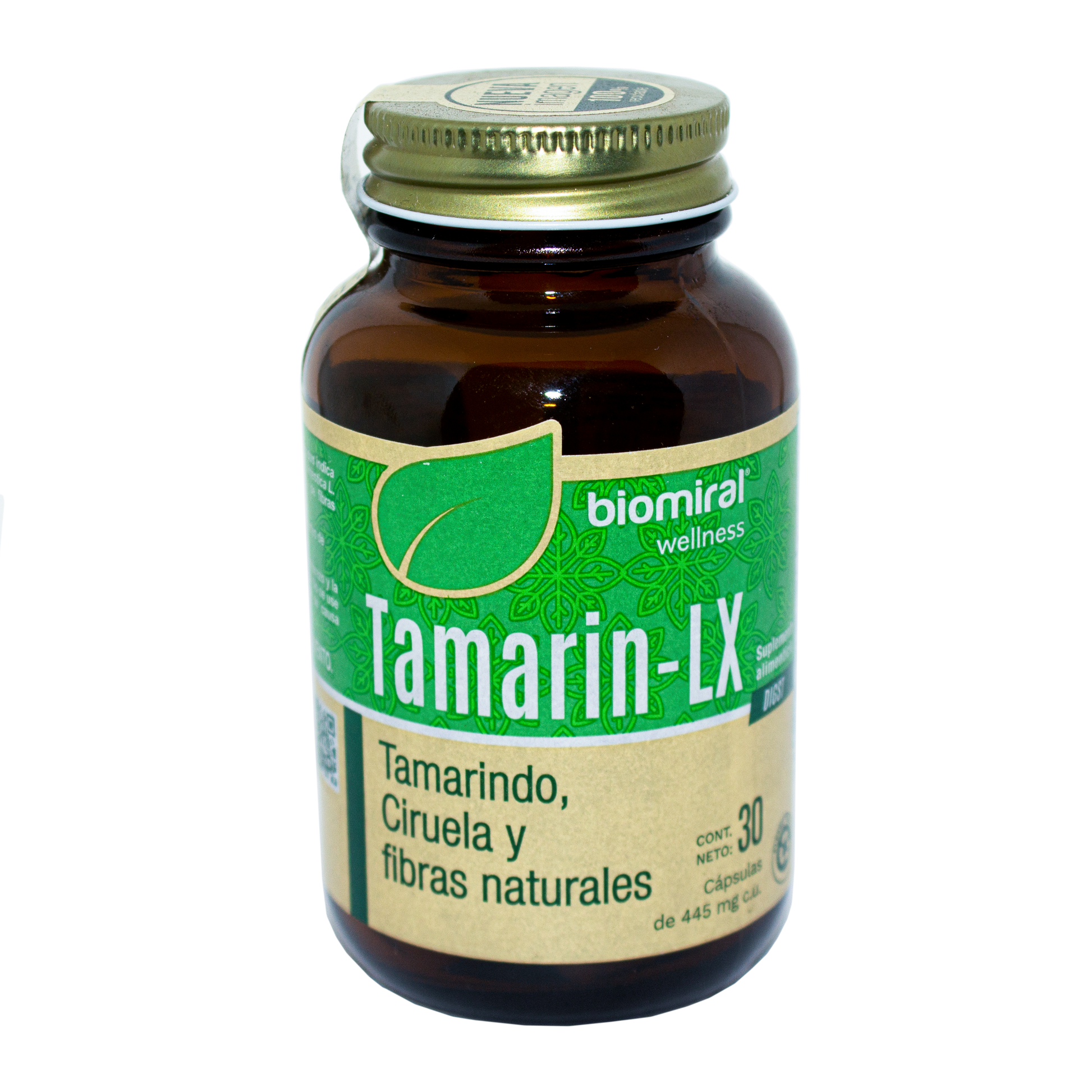 Tamarin - LX, Tamarindo, Ciruela; 30 caps de 445mg, biomiral