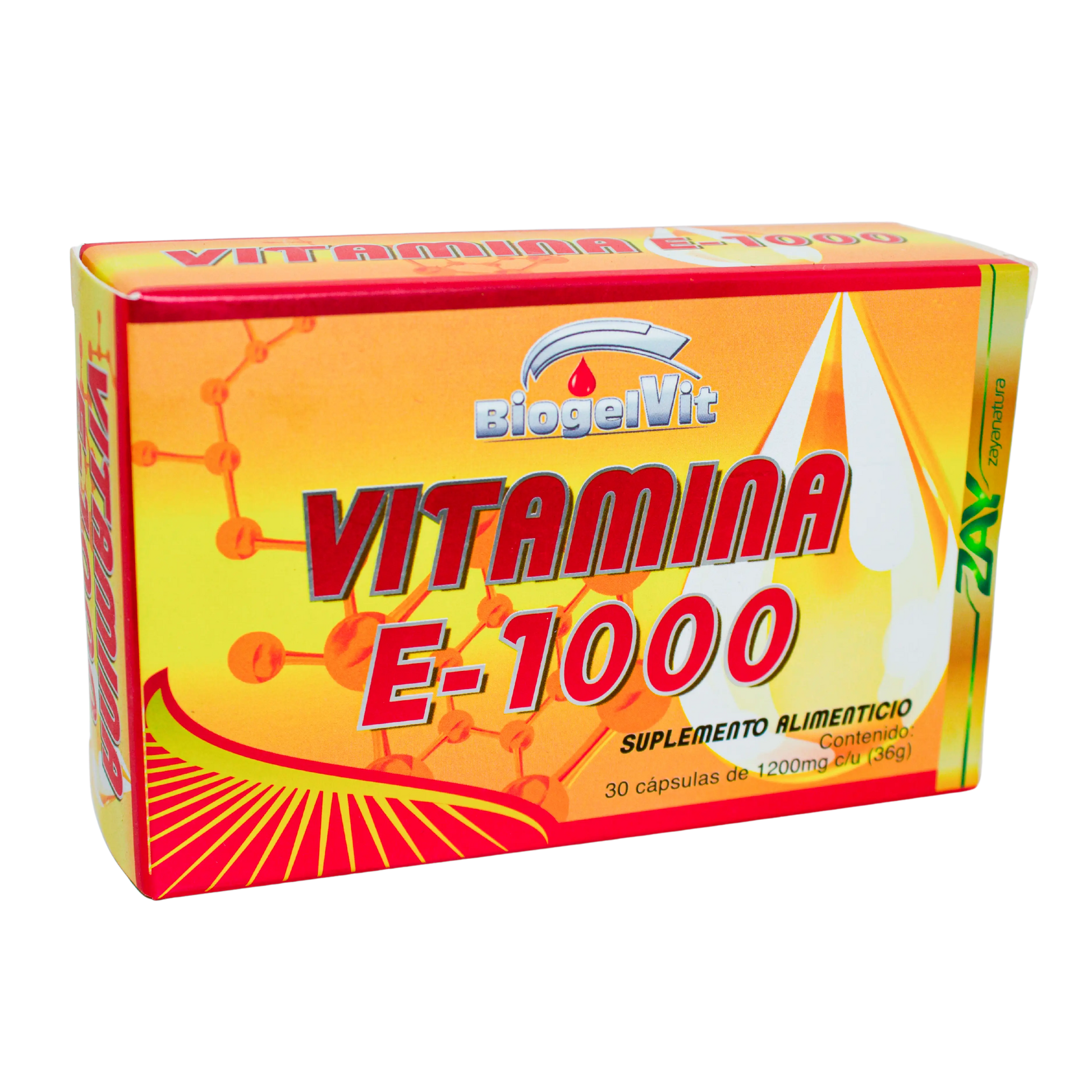 Vitamina  E-1000; 100 Capsulas, BIOGELVIT.