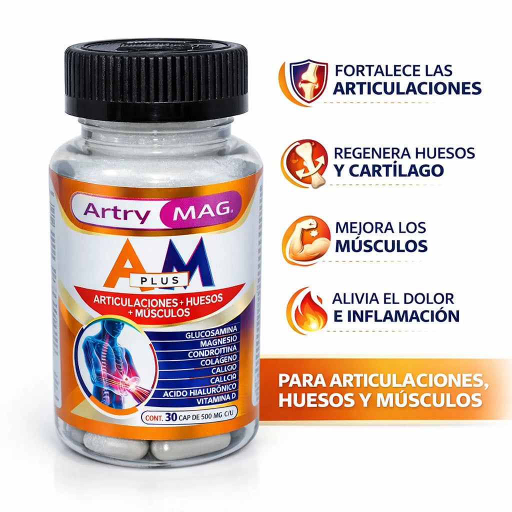 Artry Mag Plus, (AM Plus) ; 30 Capsulas, Graden Life.