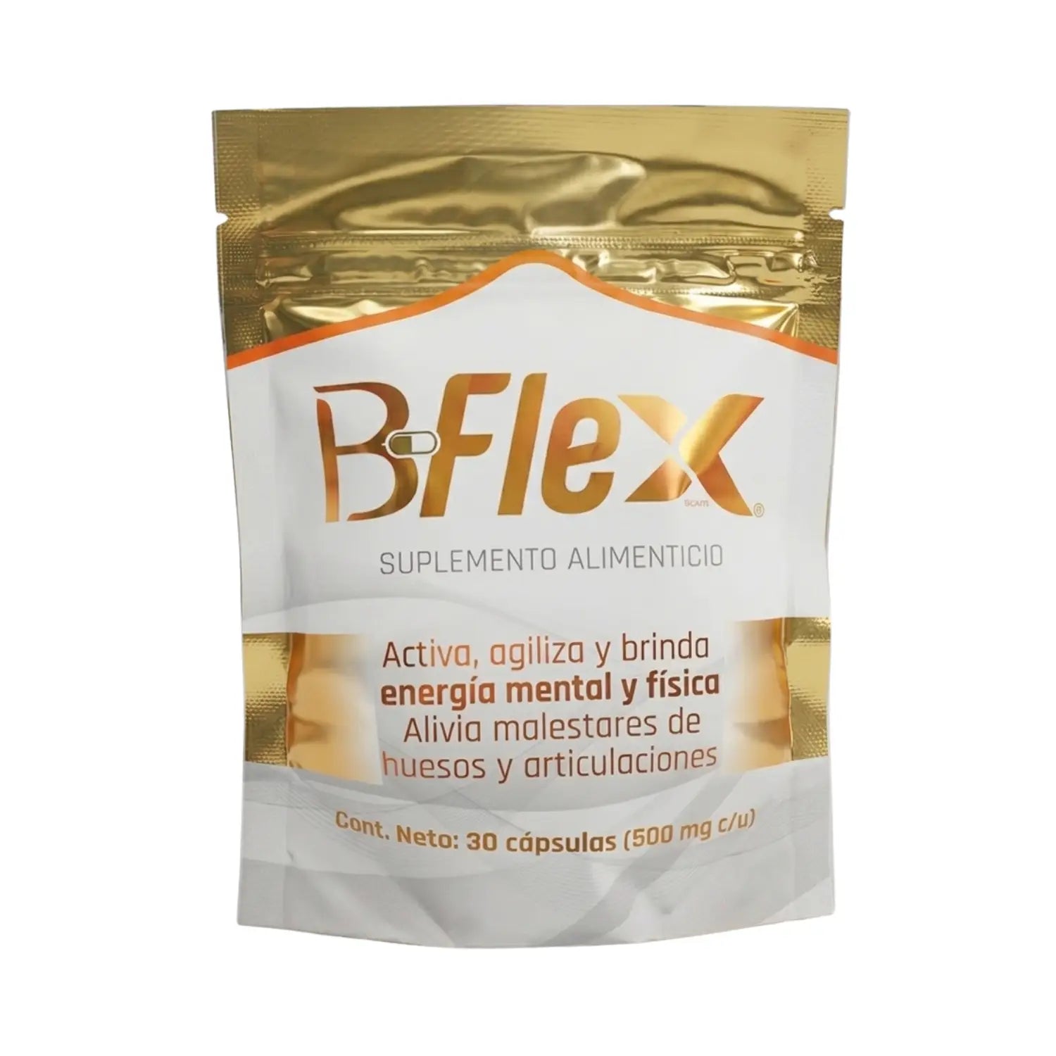 B Flex; 30 Capsulas de 500mg, Energreen.