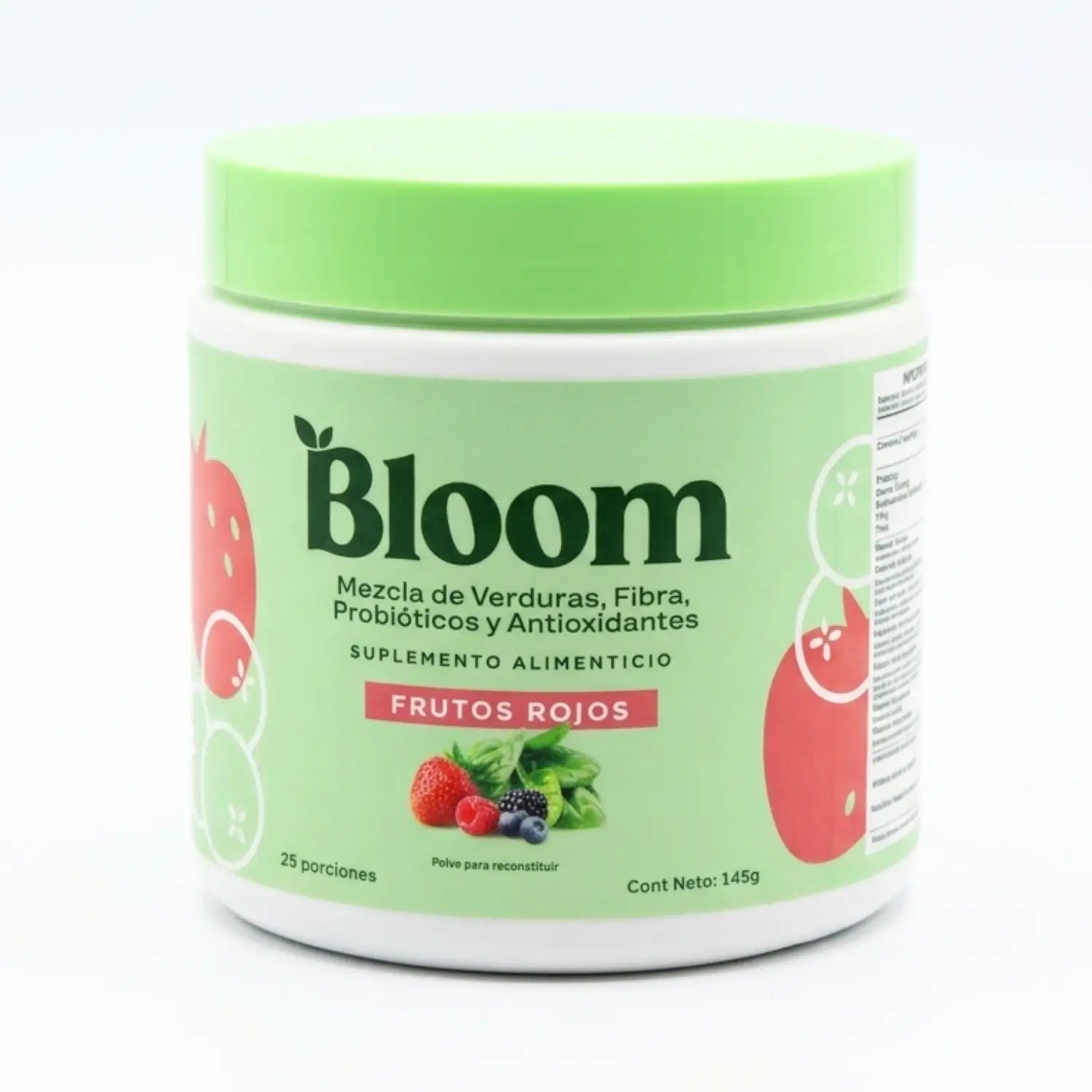 Fibra Bloom frutos rojos; 145g.