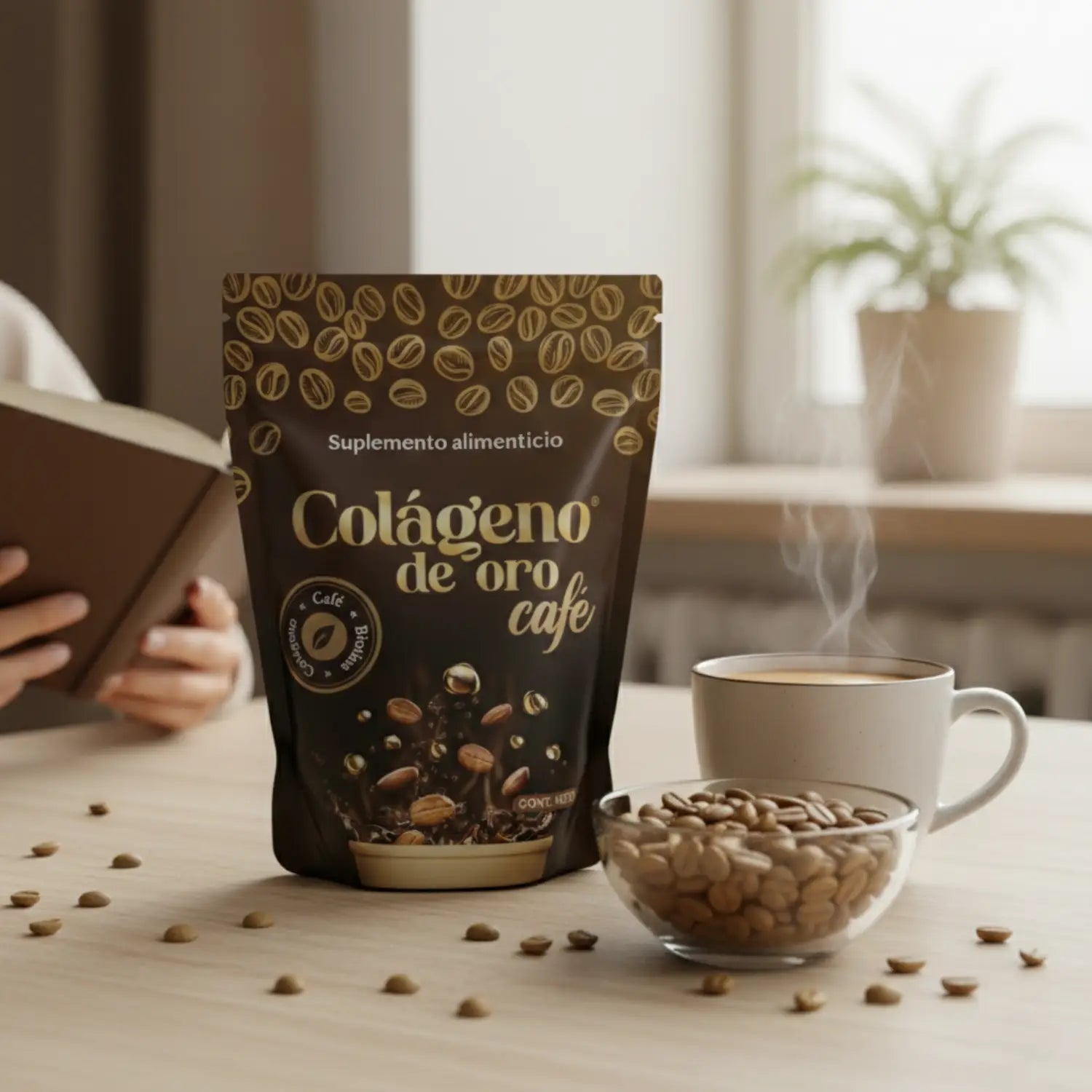 Café colágeno de oro ; 400g, Energreen.