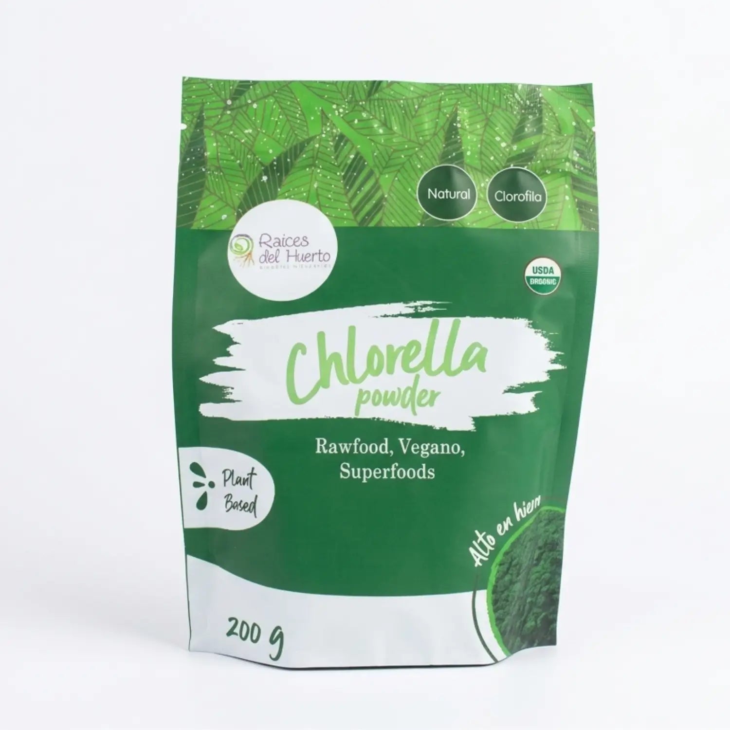Polvo Chlorella Powder; 200gr, Raíces del Huerto.
