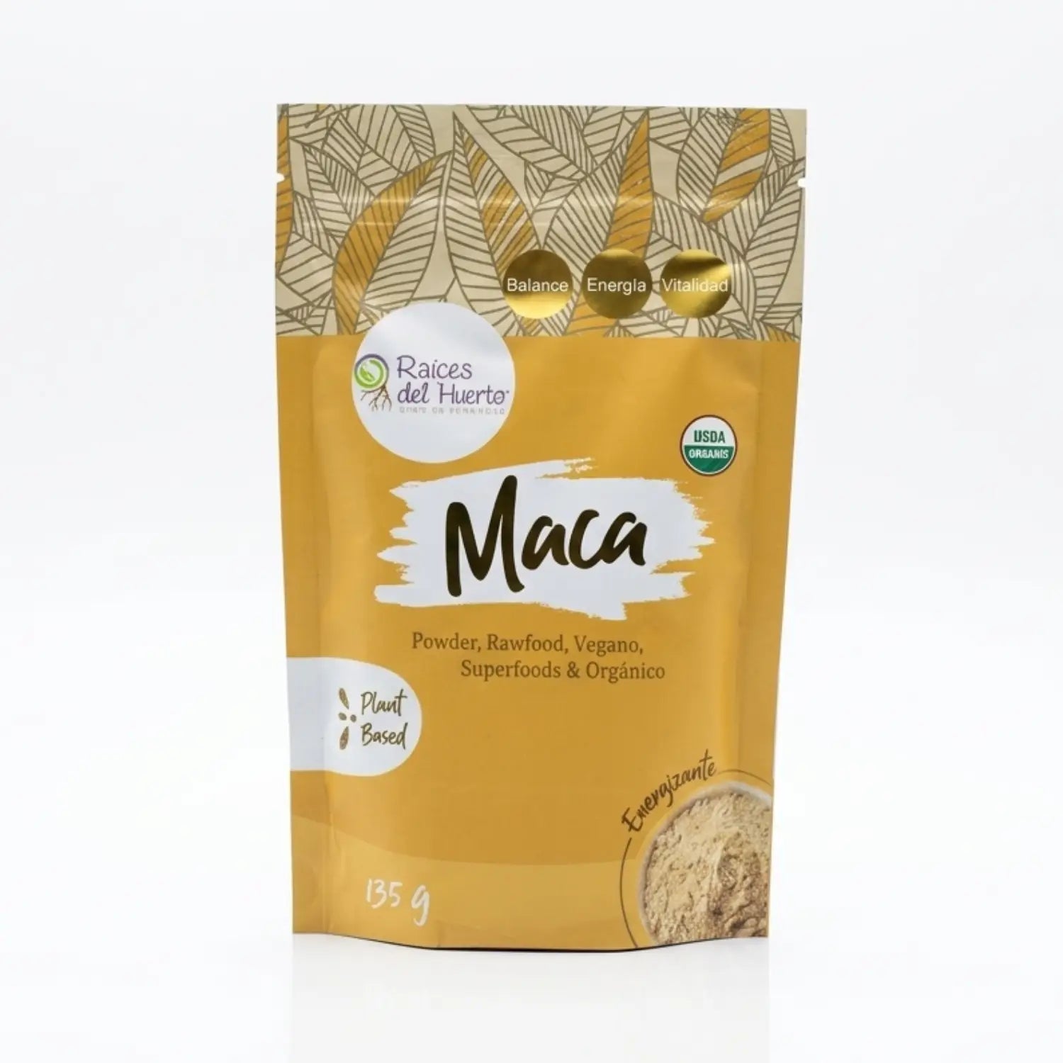 Polvo Maca: 135gr, Raices del Huerto.