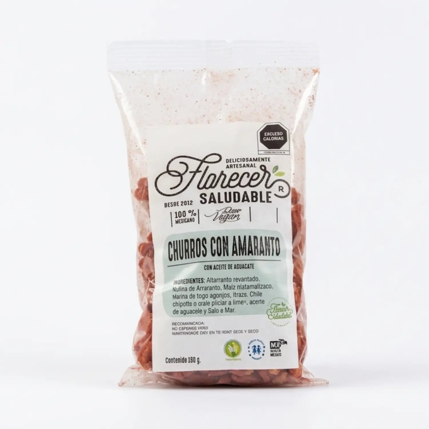 Churros con amaranto; 150g, florecer saludable.
